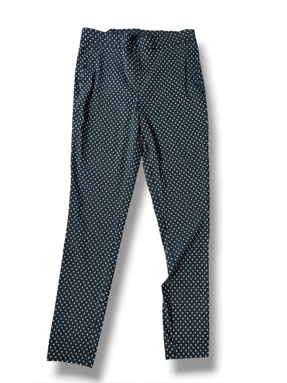 Jones New York black with White Polka Dot Skinny Pants medium